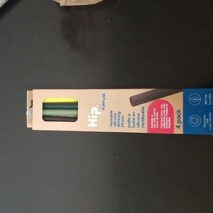 Hip reusable silicone drinking straws